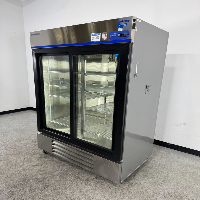 Fisherbrand Glass Doubledoor Refrigerator image 1